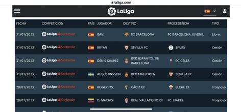 LALIGA official website .